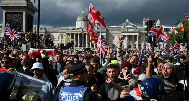 Anti-Migrant Protest in London: Clashes Reported