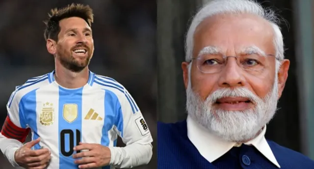 PM Modi Receives Signed Lionel Messi Jersey