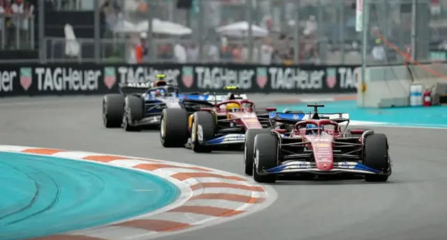 Hamilton to Apologize to Leclerc Over Azerbaijan GP Ferrari Bottleneck